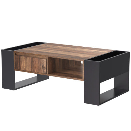 Moderner Holz-Couchtisch 100 × 50 × 40 cm, Nachhaltig & Vielseitig