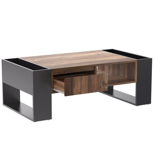 Moderner Holz-Couchtisch 100 × 50 × 40 cm, Nachhaltig & Vielseitig