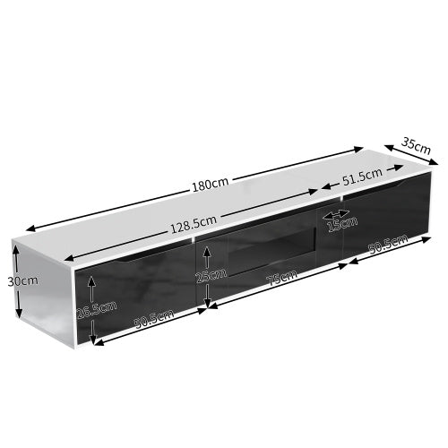 TV Lowboard 160 cm – Modernes Holzoptik-Fernsehregal mit Stauraum
