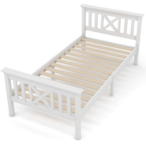 Massivholzbett 140x200 aus Kiefer mit Lattenrost – Naturholz Doppelbett, nachhaltig & robus