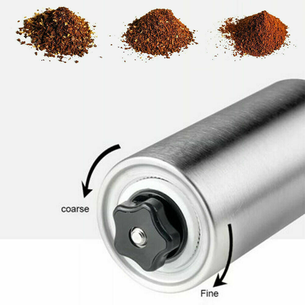 Edelstahl-Kaffeemühle mit Keramikmahlwerk – Präzises Mahlen für perfekten Kaffee
