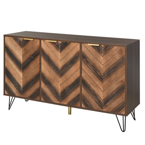 Modernes Sideboard 160 cm – 3 Türen, Holzoptik & viel Stauraum