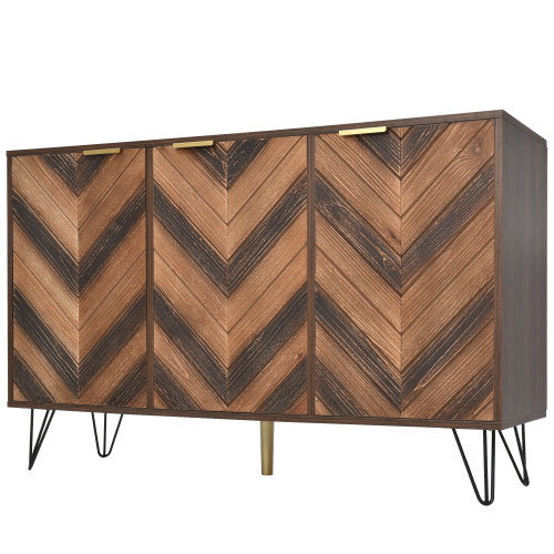 Modernes Sideboard 160 cm – 3 Türen, Holzoptik & viel Stauraum