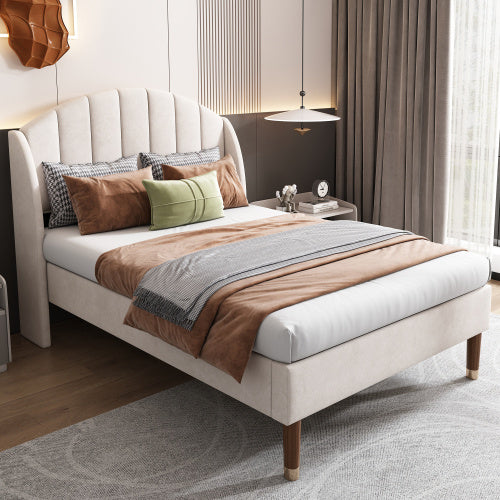 Polsterbett 90x200 cm mit LED Beleuchtung & Stauraum – Samt Einzelbett mit Lattenrost & Kopfteil“