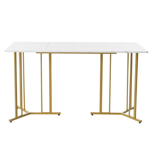 Moderner Esstisch Metallgestell – Rechteckig, 4–6 Personen, 120×80 cm
