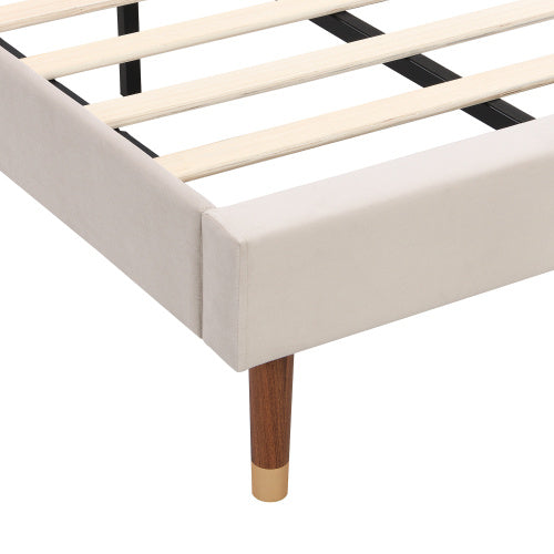 Polsterbett 90x200 cm mit LED Beleuchtung & Stauraum – Samt Einzelbett mit Lattenrost & Kopfteil“