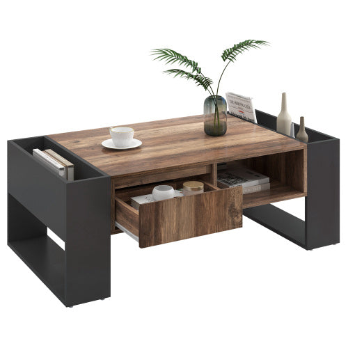 Moderner Holz-Couchtisch 100 × 50 × 40 cm, Nachhaltig & Vielseitig